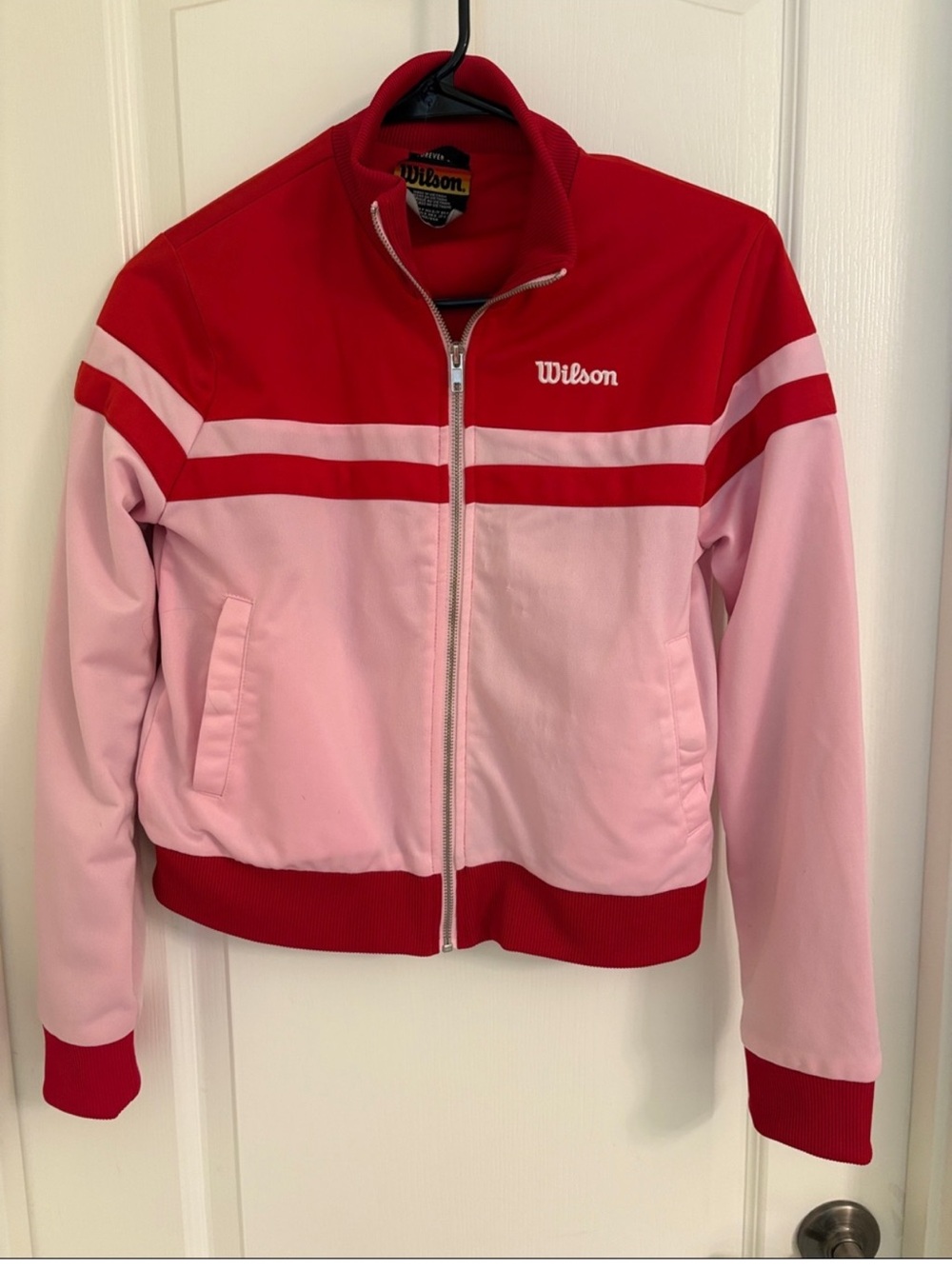 Wilson Pink & Red Women's Track Jacket